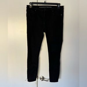 Articles of Society Womens Mya Skinny Fit Jeans, Black, EUC